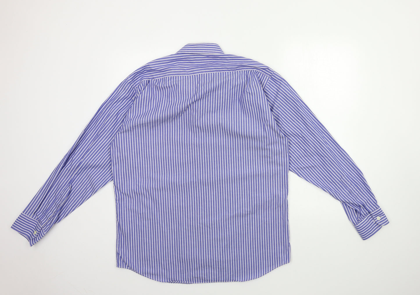 St Michael  Mens Blue Striped   Dress Shirt Size 15