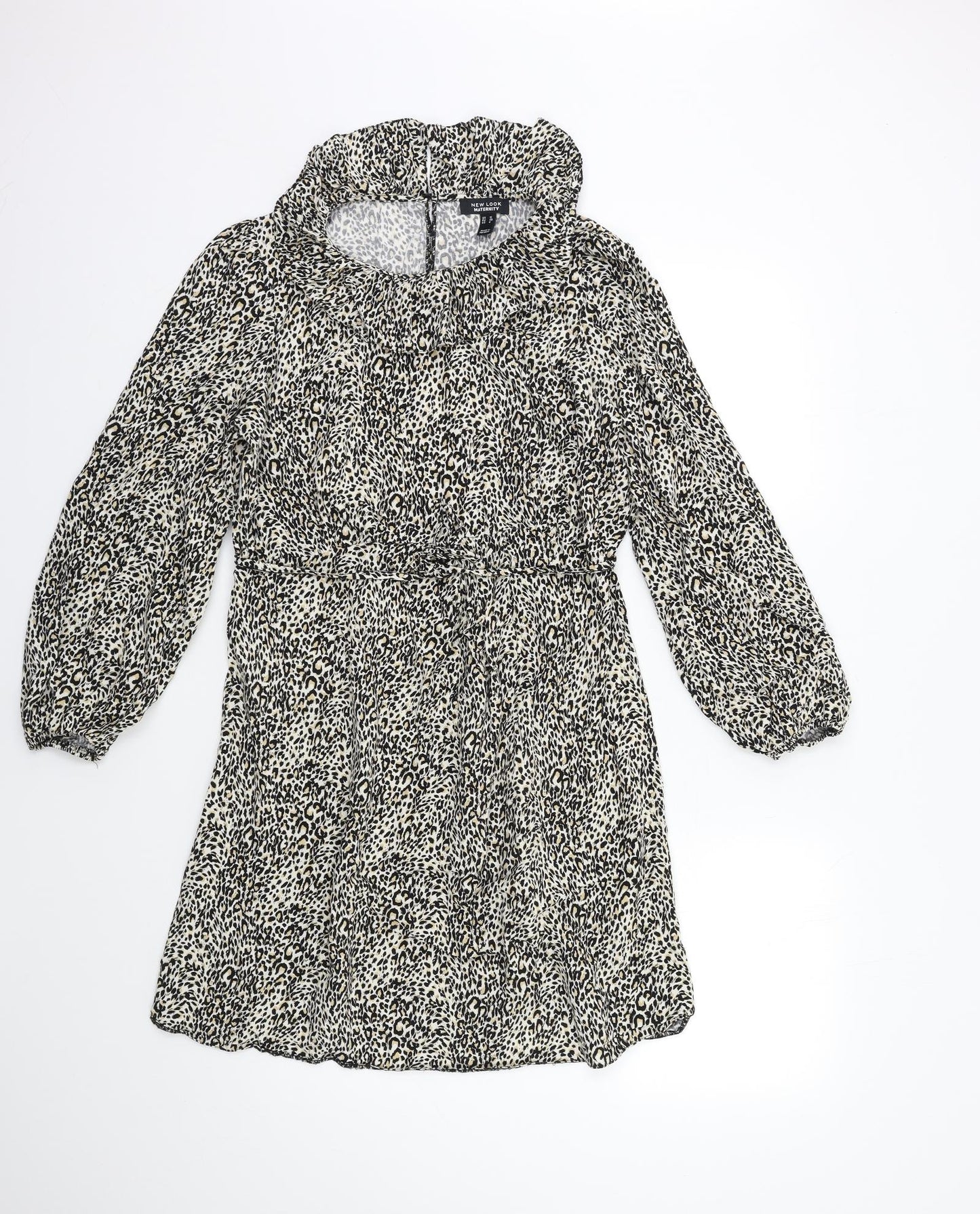 New Look Womens Beige Animal Print  Shift  Size 12