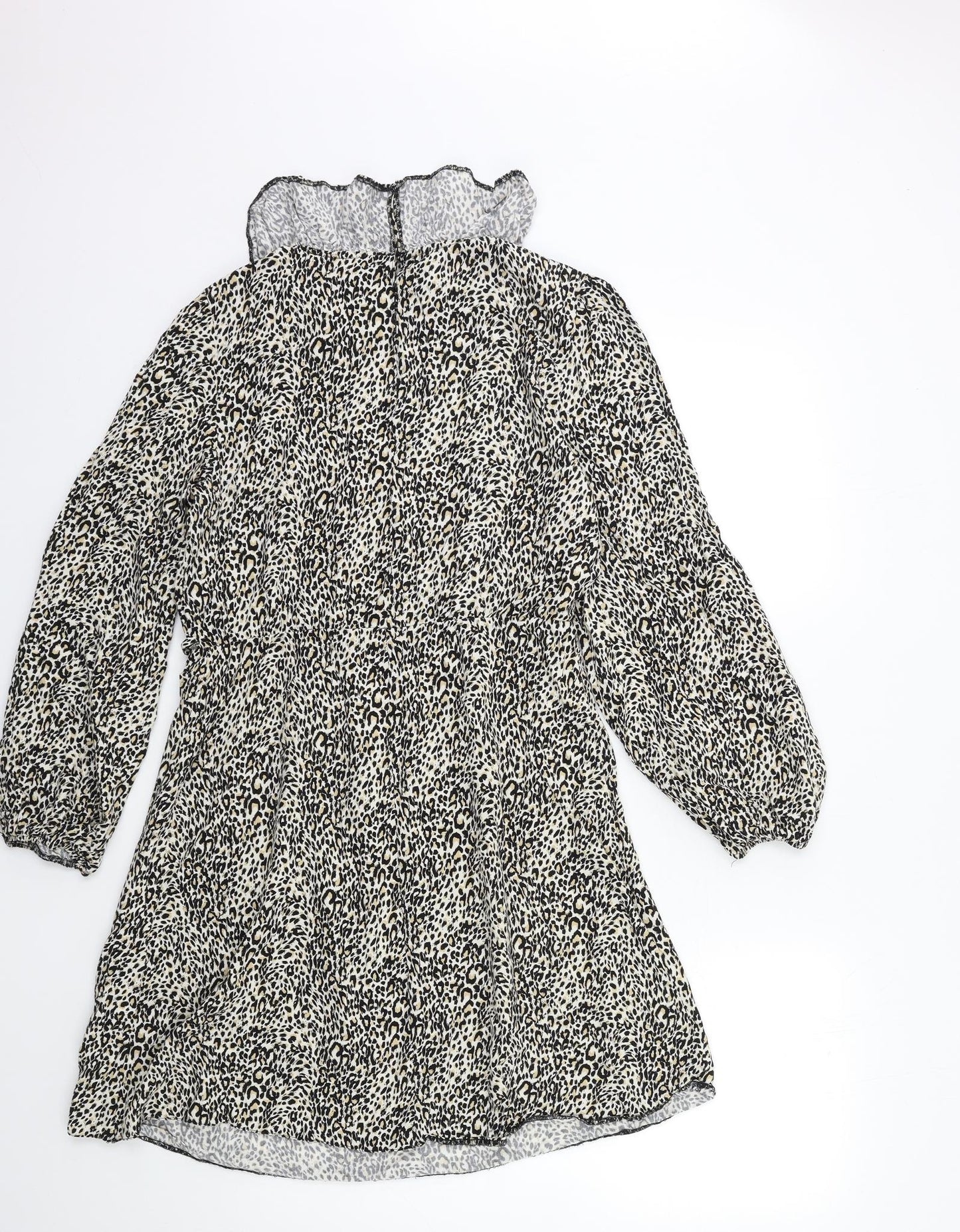 New Look Womens Beige Animal Print  Shift  Size 12