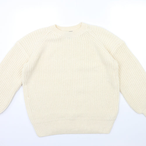 New Look Womens Beige  Knit Pullover Jumper Size M