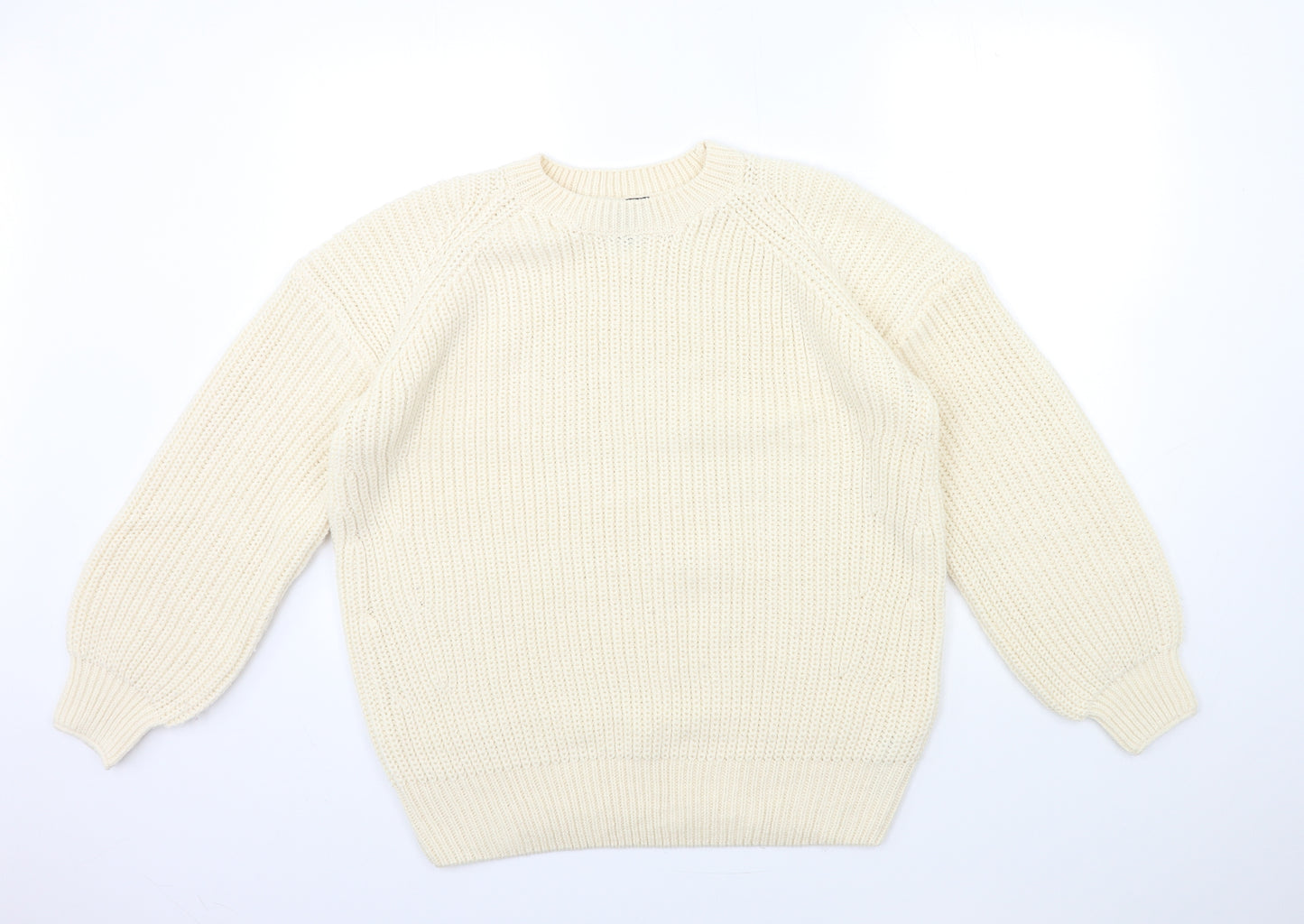 New Look Womens Beige  Knit Pullover Jumper Size M