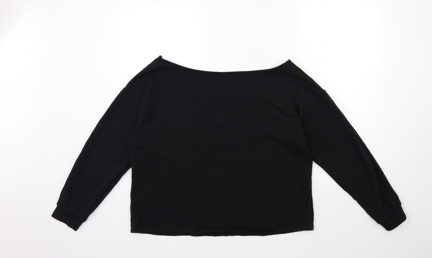 ASOS Womens Black   Pullover Sweatshirt Size 20