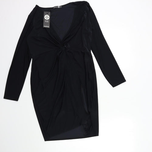 Boohoo Womens Black   Bodycon  Size 18
