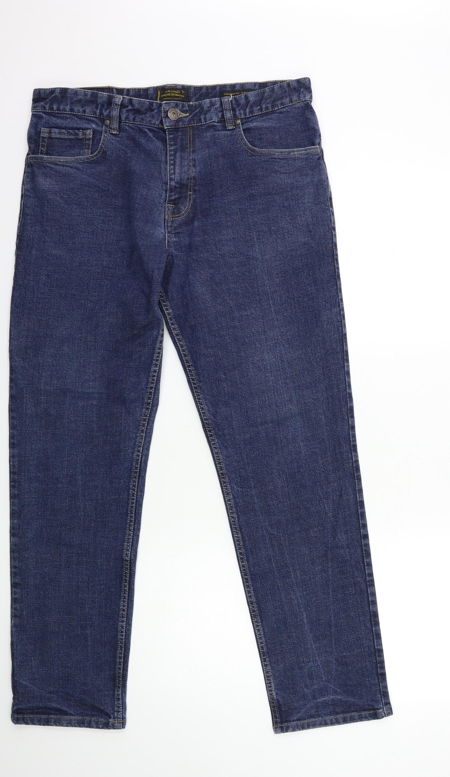 TU Mens Blue  Denim Tapered Jeans Size 36 in L32 in