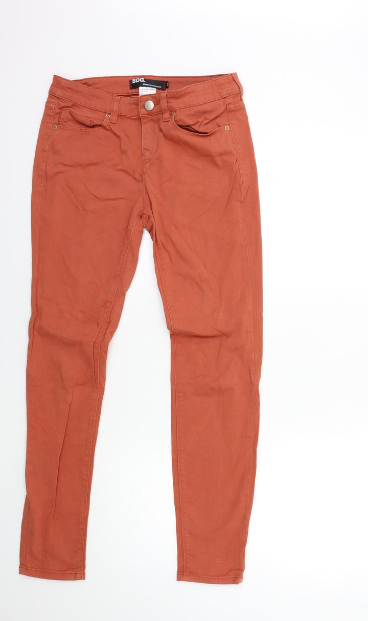BDG Mens Brown Denim Skinny Jeans Size 28 in L29 in