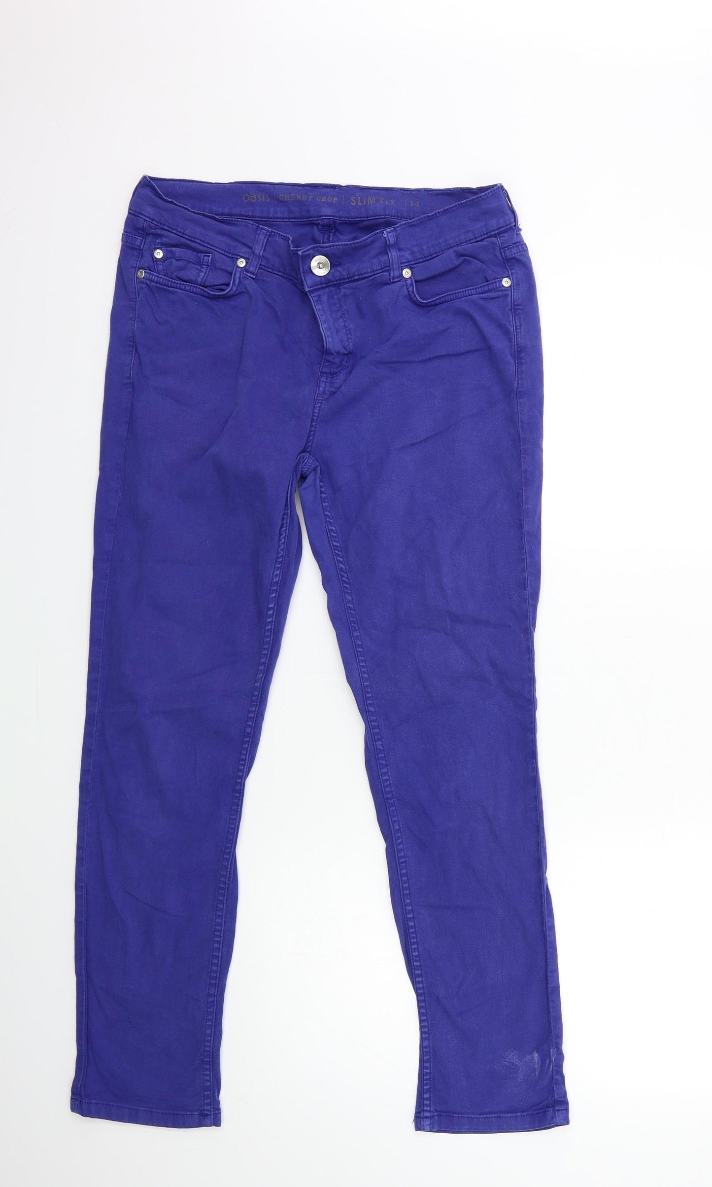 Oasis Womens Blue  Denim Skinny Jeans Size 14 L28 in