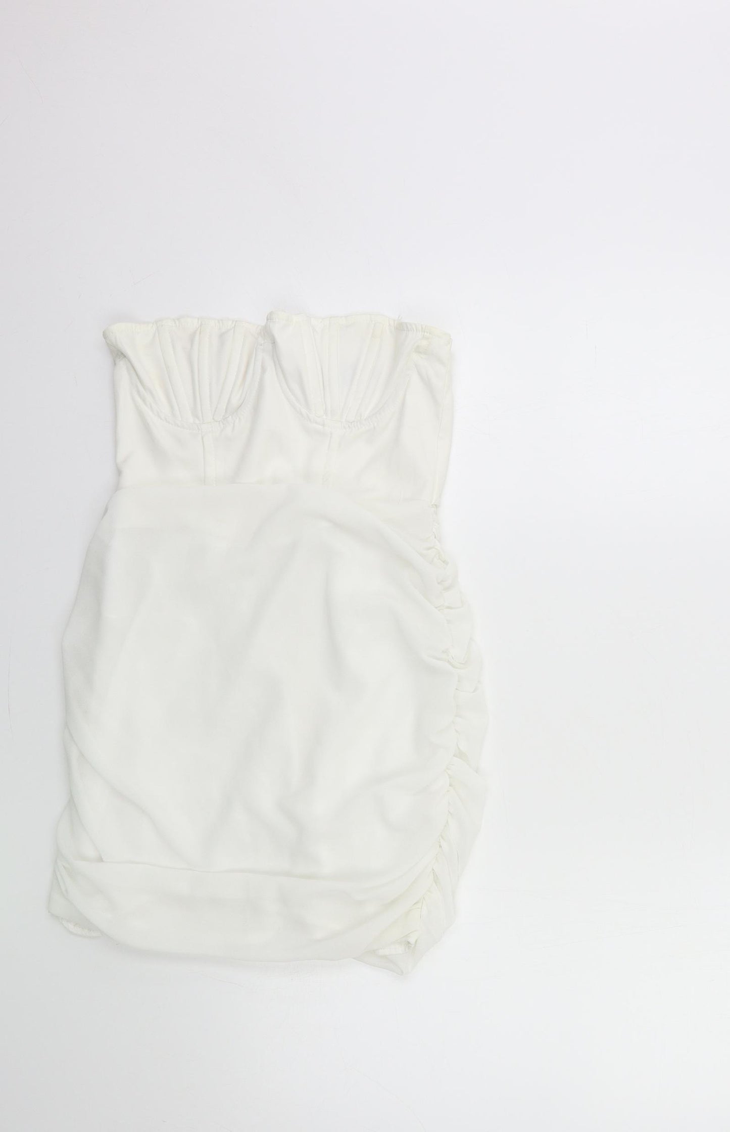 PRETTYLITTLETHING Womens White   Bodycon  Size 8