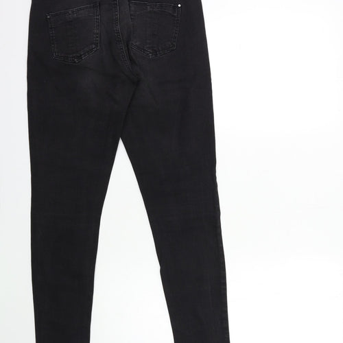Denim & Co. Womens Black  Denim Skinny Jeans Size 10 L28 in