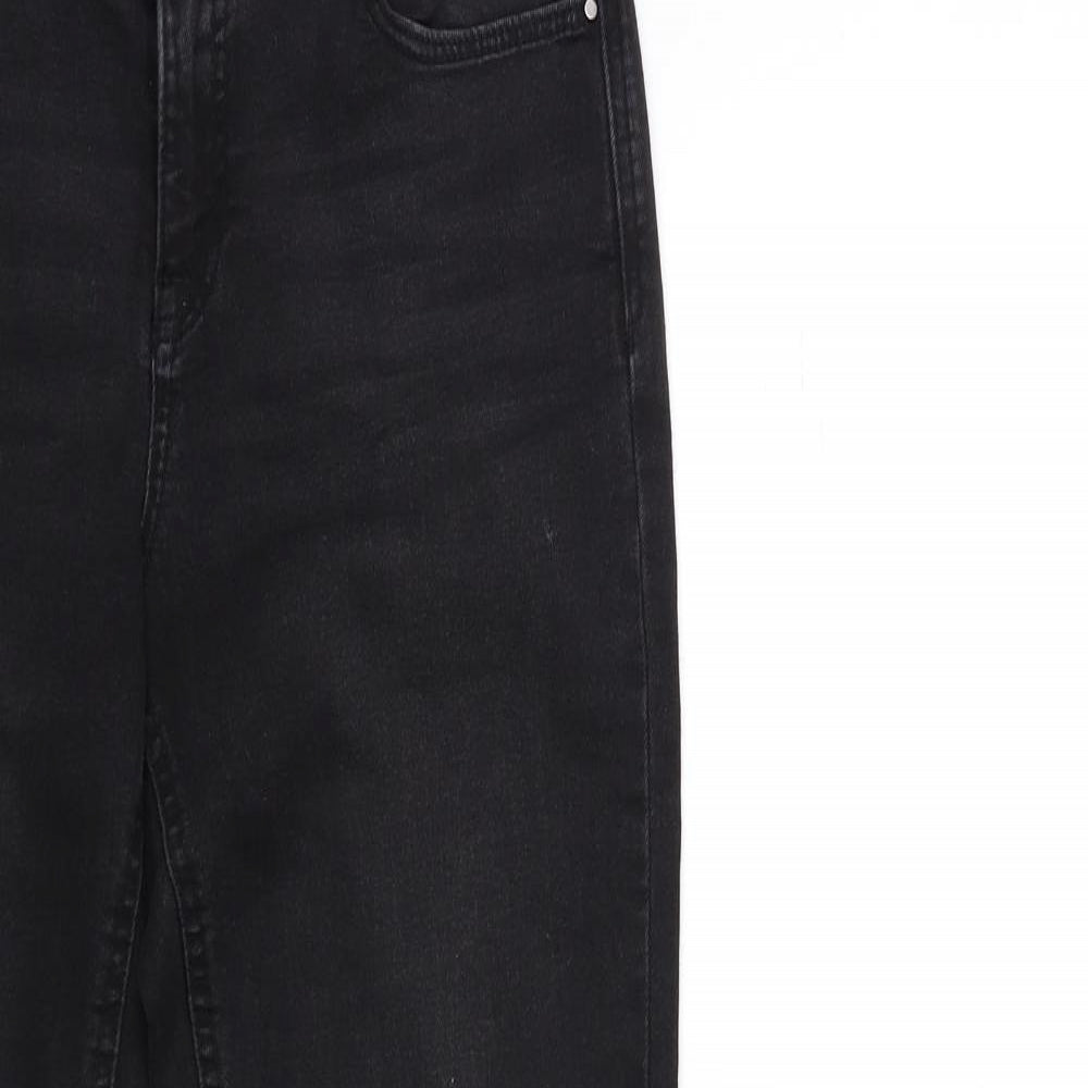 Denim & Co. Womens Black  Denim Skinny Jeans Size 10 L28 in