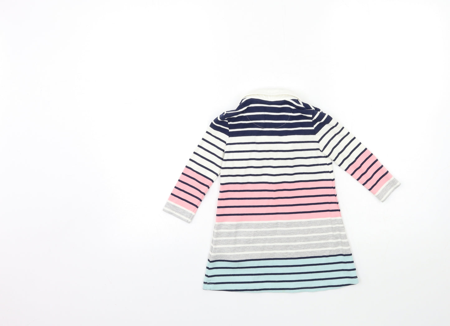 Maine Girls Pink Striped  T-Shirt Dress  Size 2-3 Years