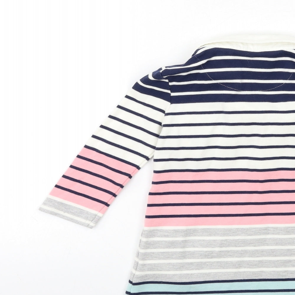 Maine Girls Pink Striped  T-Shirt Dress  Size 2-3 Years