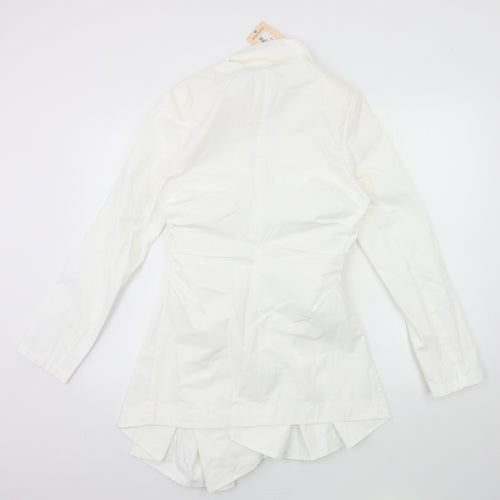 Misspap Womens White   Shirt Dress  Size 10