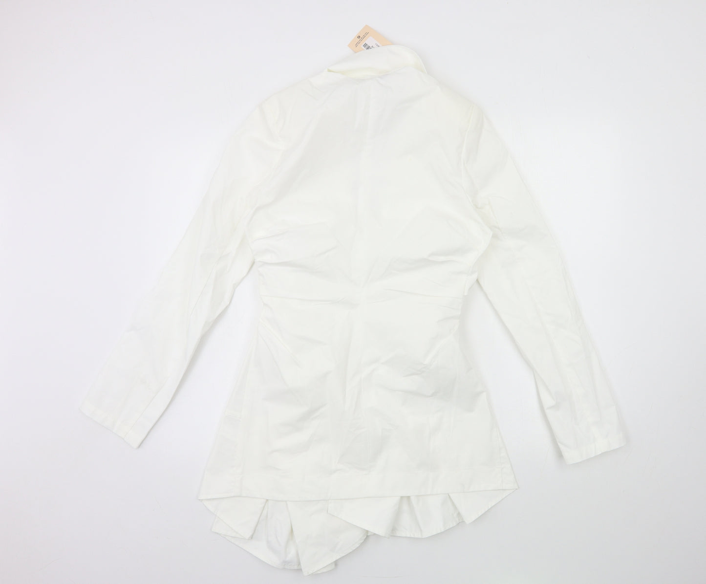 Misspap Womens White   Shirt Dress  Size 10