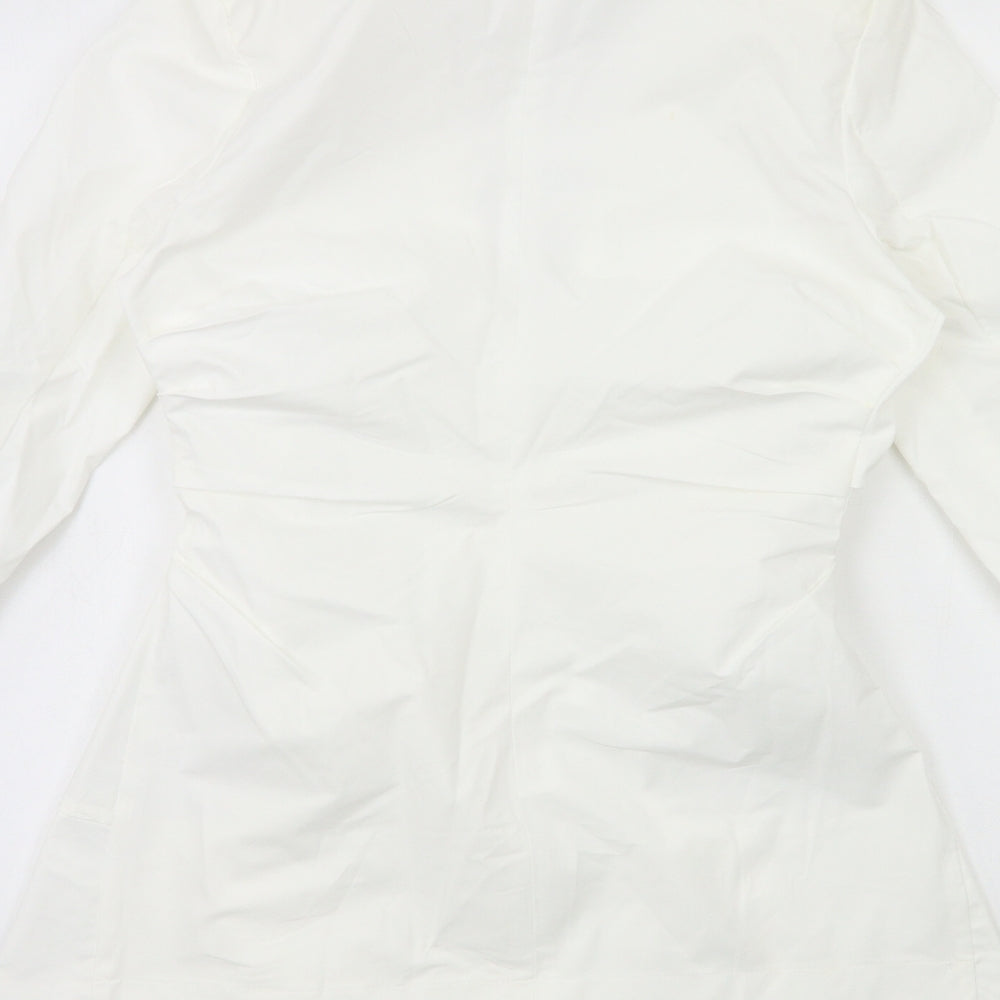 Misspap Womens White   Shirt Dress  Size 10