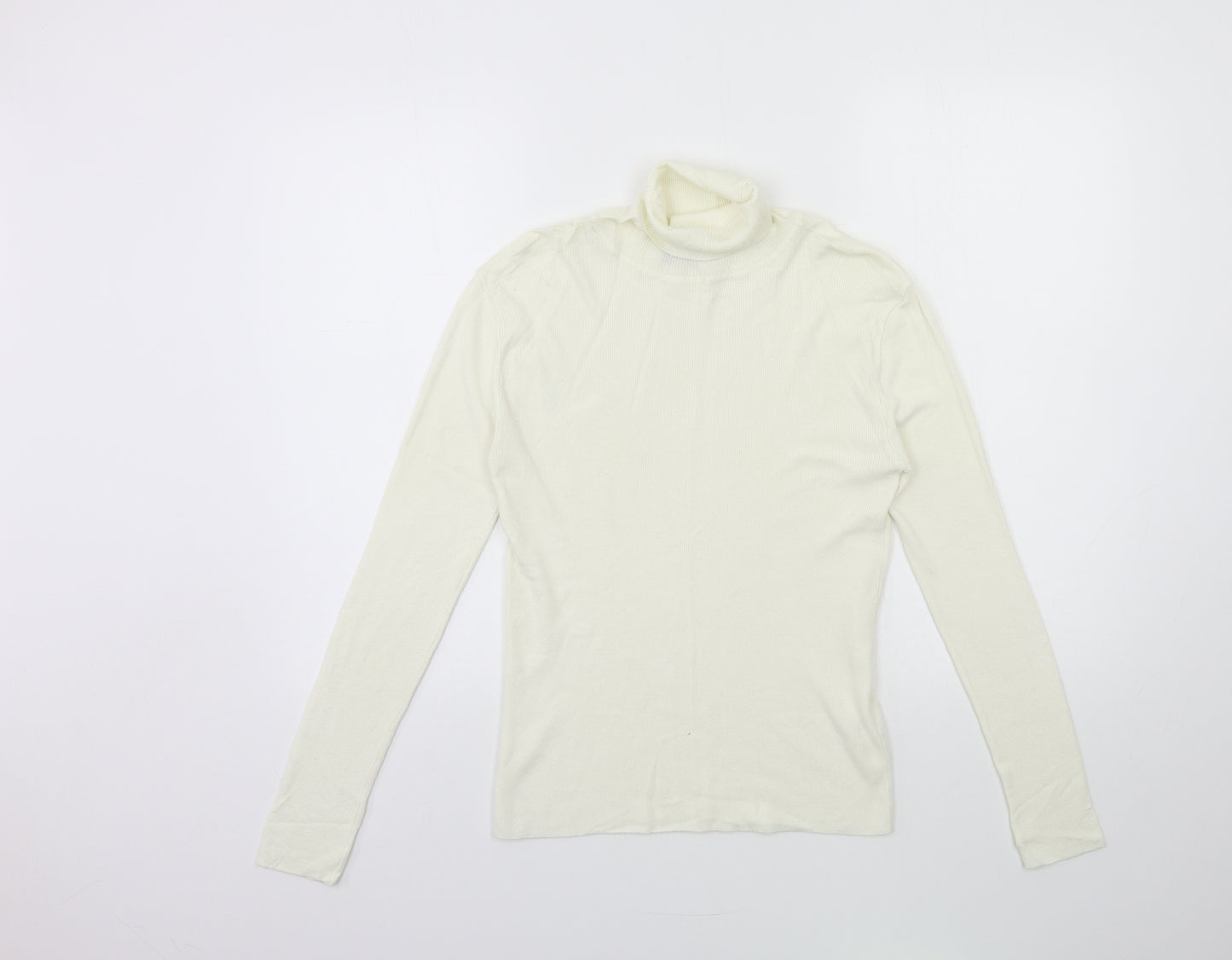 Primark Womens White  Knit Pullover Jumper Size 12