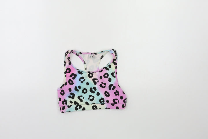 TU Girls Pink Animal Print  Basic Tank Size 10 Years