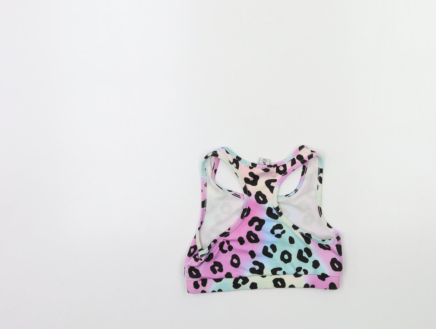 TU Girls Pink Animal Print  Basic Tank Size 10 Years