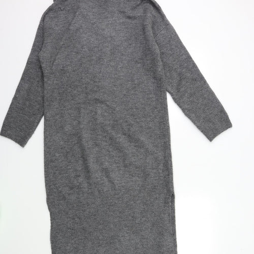 F&F Womens Grey  Knit Jumper Dress  Size 10