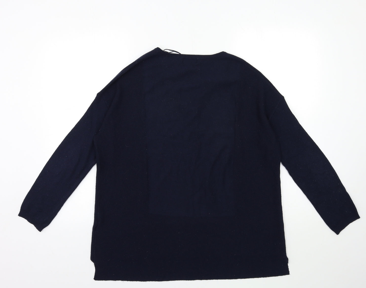 Topshop Womens Blue  Knit Pullover Jumper Size 8
