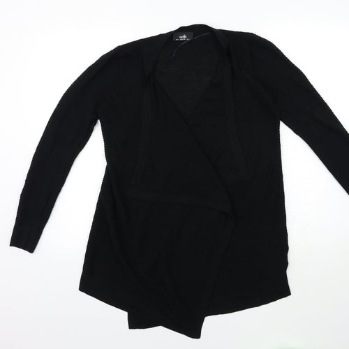 Wallis Womens Black  Knit Cardigan Jumper Size S
