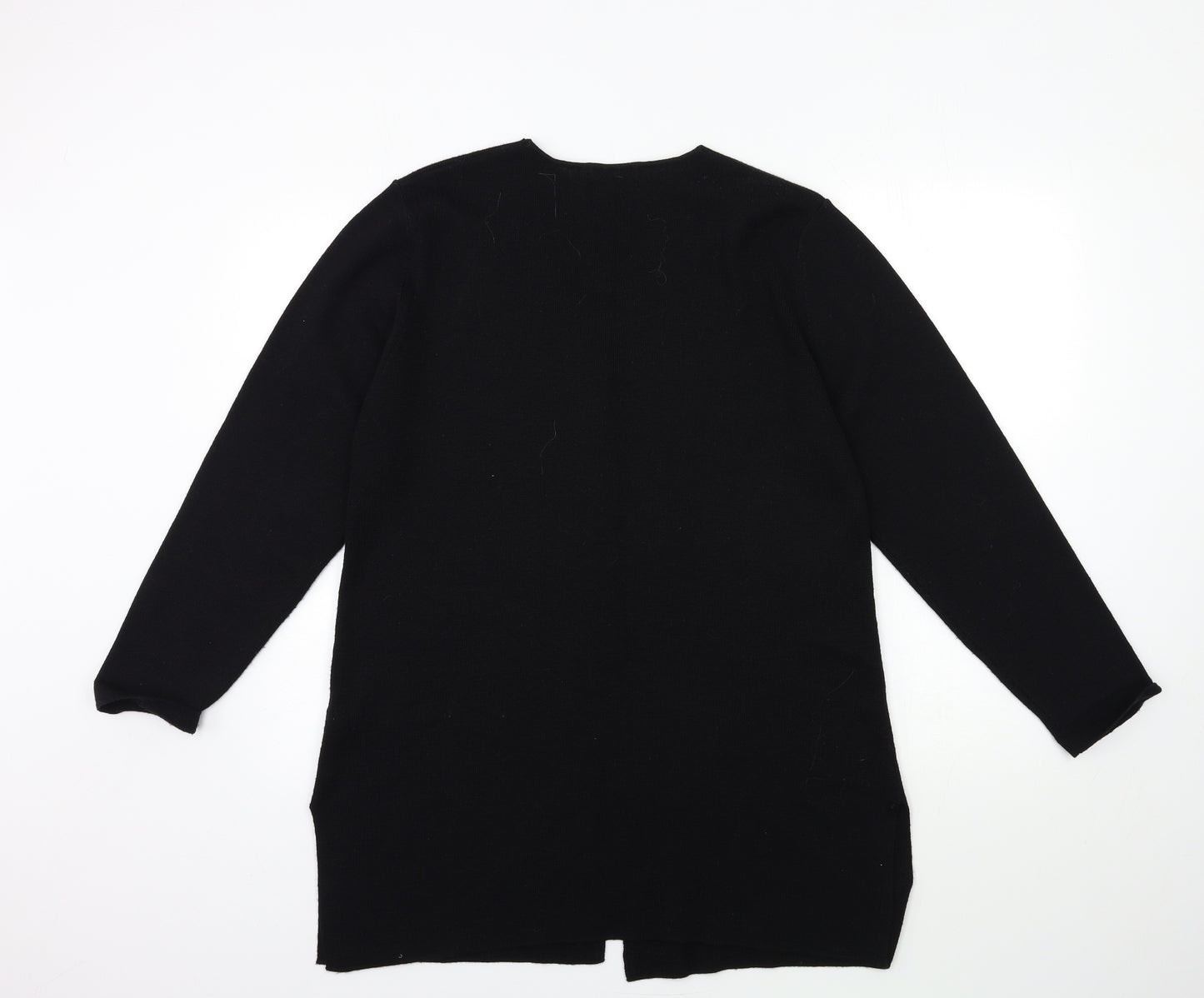 Marks and Spencer Womens Black  Knit Cardigan Jumper Size 16