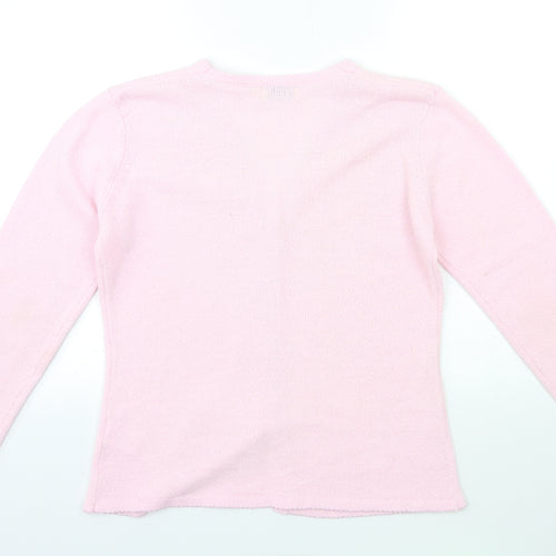Bonmarché Womens Pink  Knit Cardigan Jumper Size S