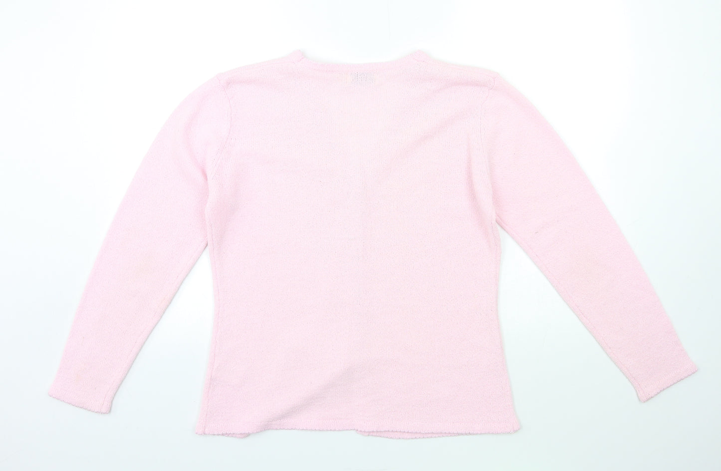 Bonmarché Womens Pink  Knit Cardigan Jumper Size S