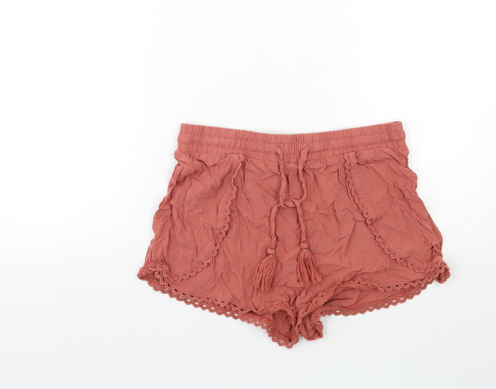 Primark Womens Red Bermuda Shorts Size 8