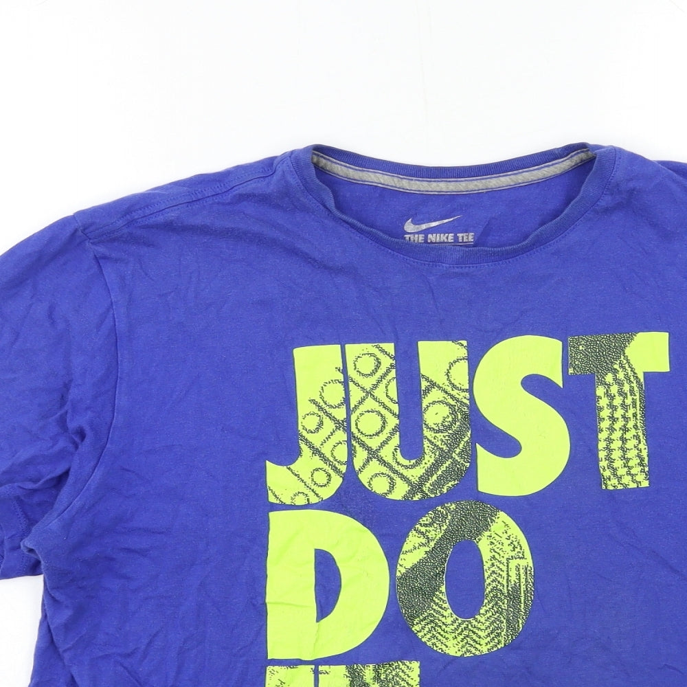 Nike Mens Blue    T-Shirt Size L