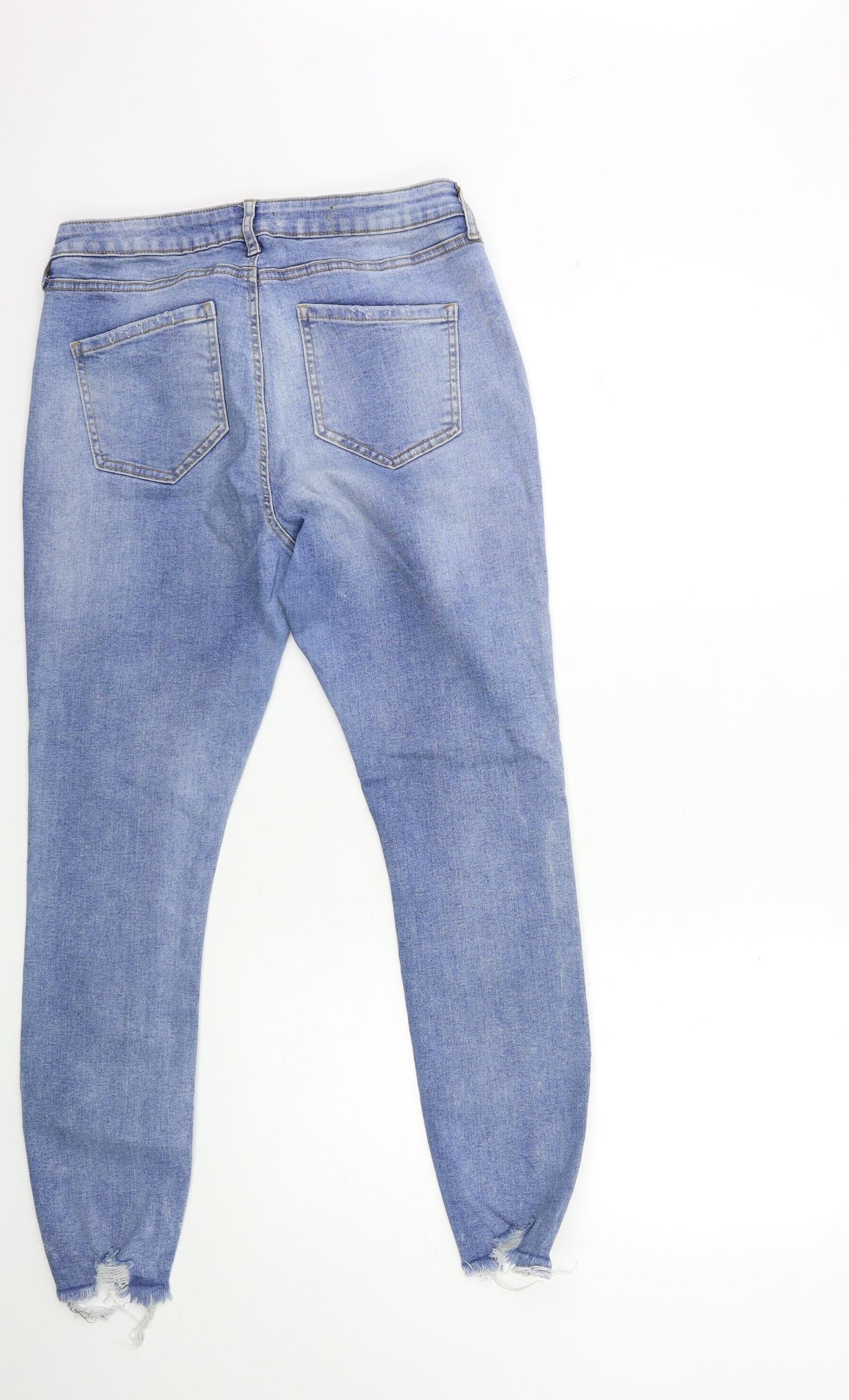Denim & Co. Womens Blue  Denim Skinny Jeans Size 14 L27 in