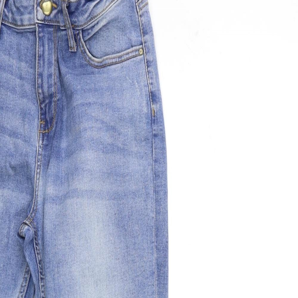 Denim & Co. Womens Blue  Denim Skinny Jeans Size 14 L27 in