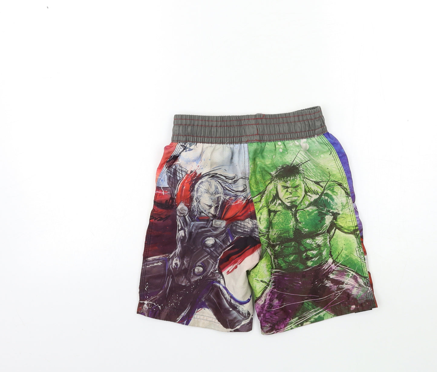 TU Boys Red   Bermuda Shorts Size 7 Years - avengers