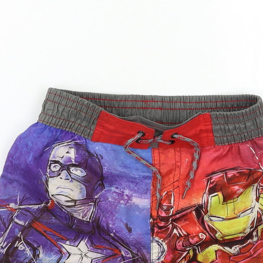 TU Boys Red   Bermuda Shorts Size 7 Years - avengers