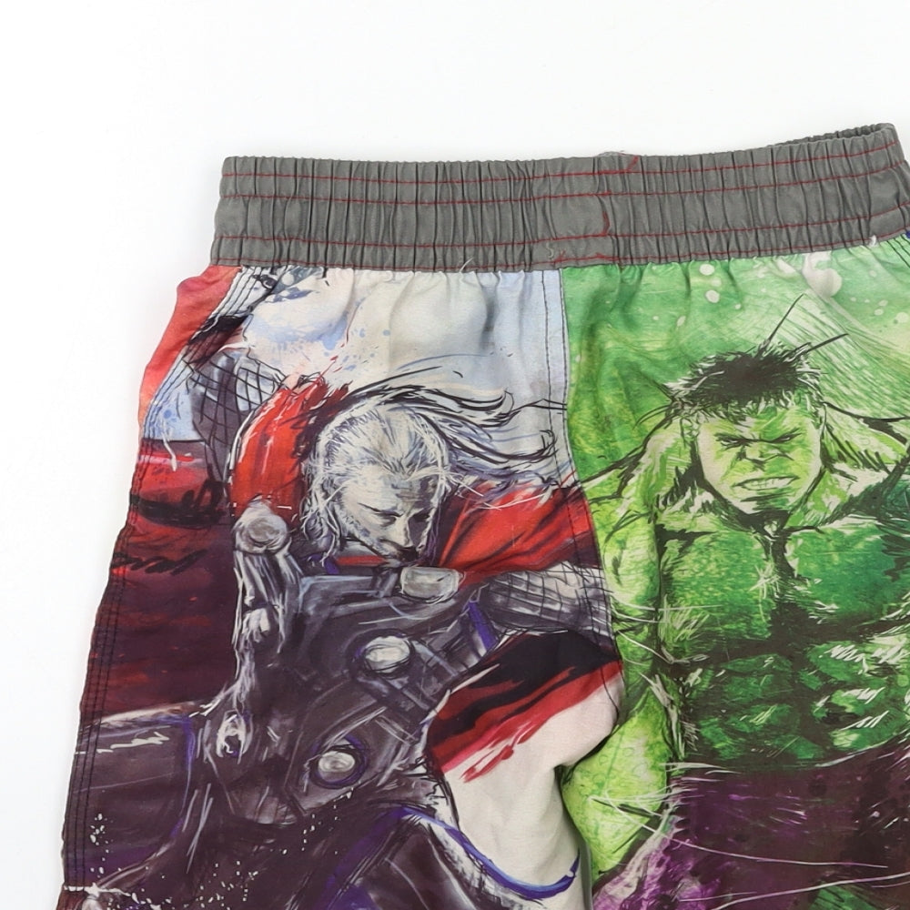TU Boys Red   Bermuda Shorts Size 7 Years - avengers