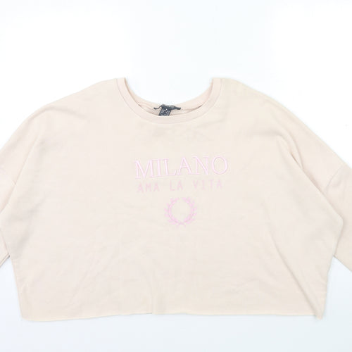 Primark Womens Pink   Pullover Sweatshirt Size 10