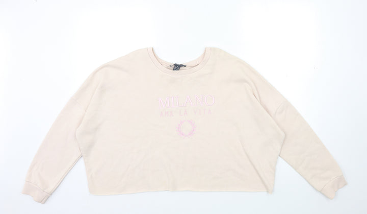 Primark Womens Pink   Pullover Sweatshirt Size 10