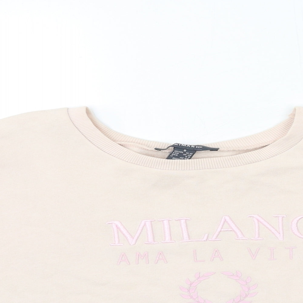 Primark Womens Pink   Pullover Sweatshirt Size 10