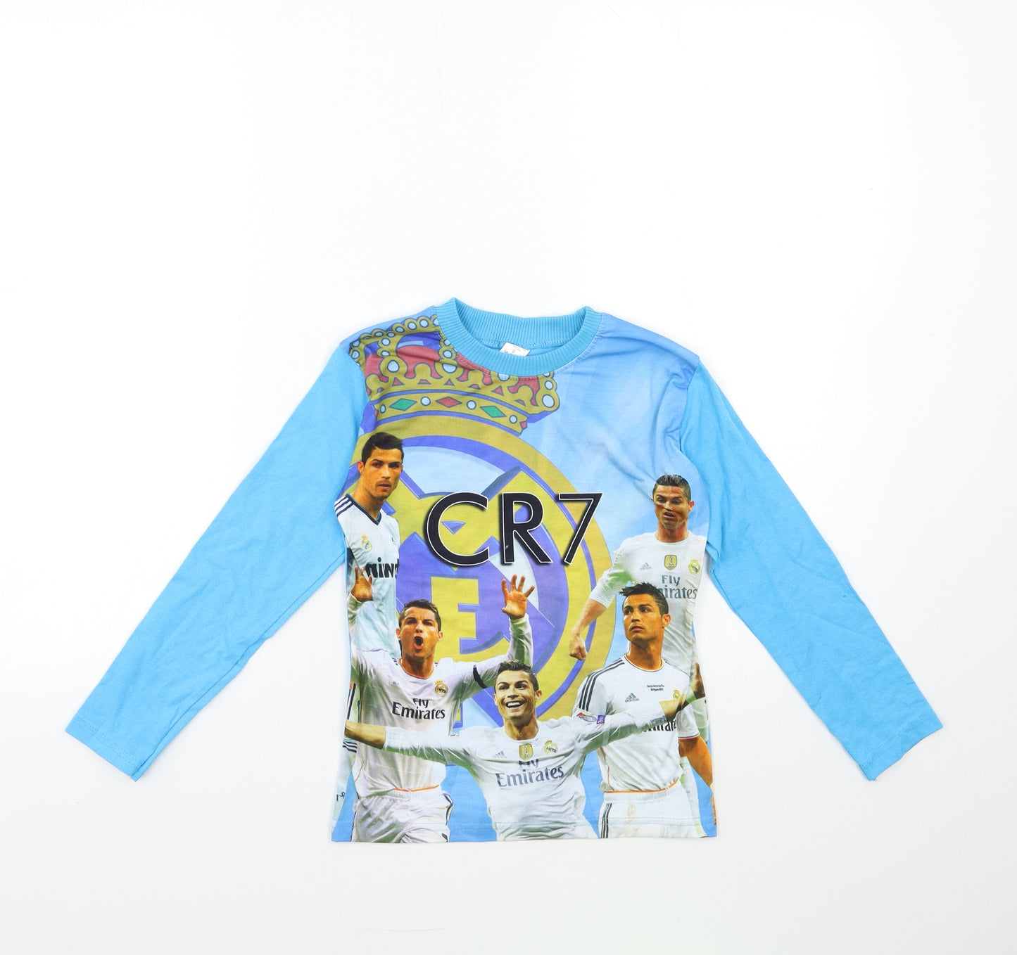 Preworn Boys Blue   Basic T-Shirt Size 9 Years  - Cristiano Ronaldo
