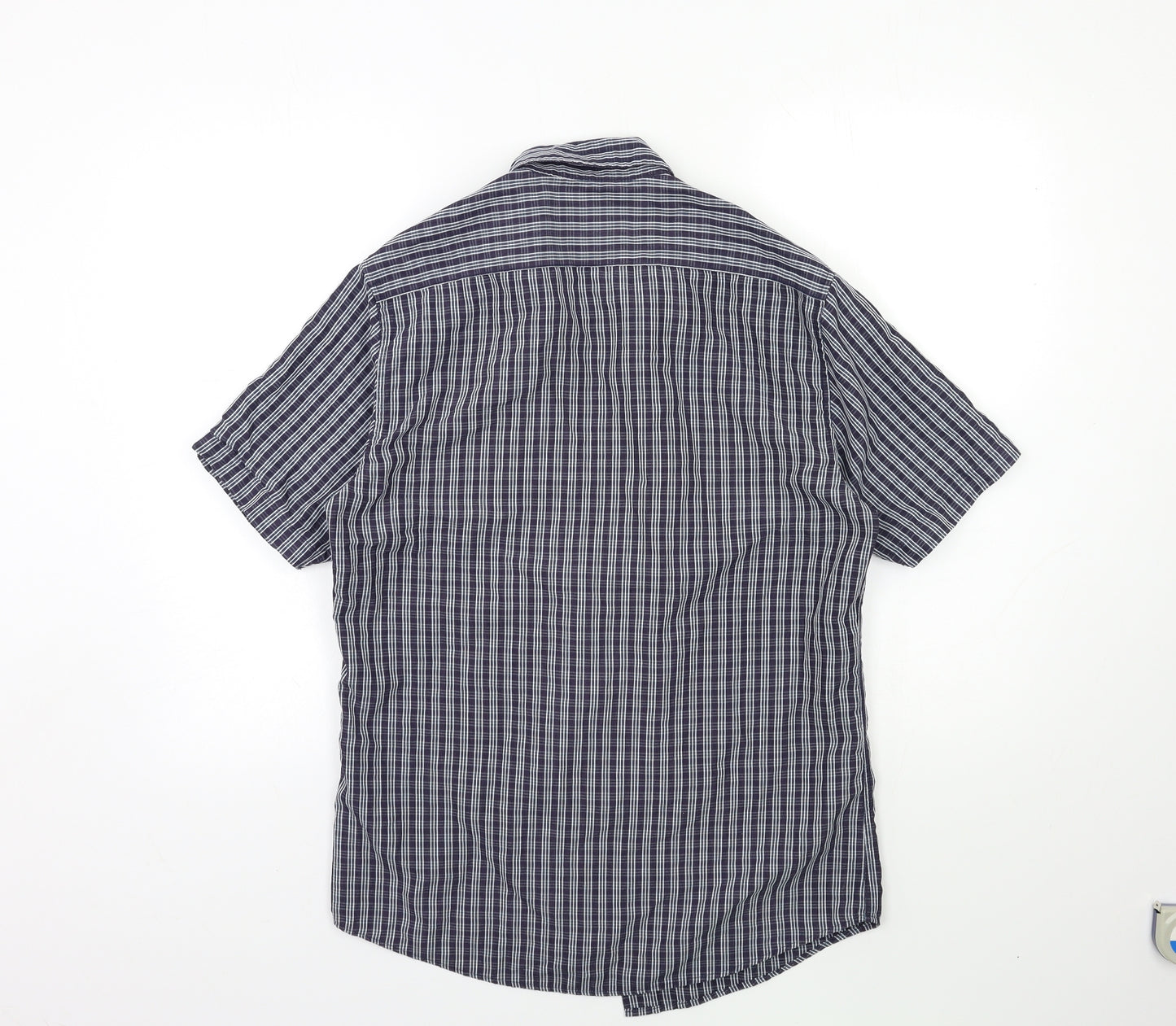 BHS Mens Blue Striped   Dress Shirt Size S