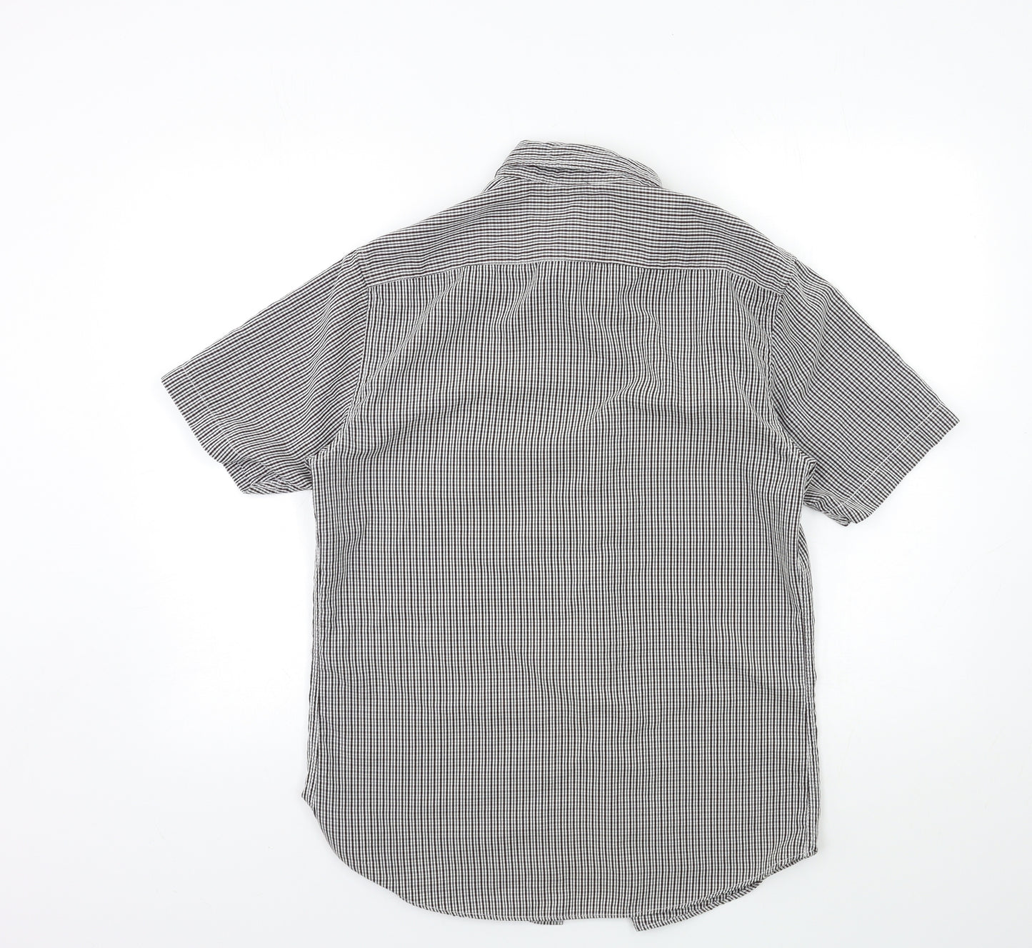 George Mens Red Check   Button-Up Size S