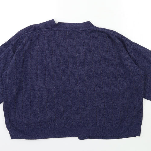 BONNOCKBURN Womens Blue  Knit Cardigan Jumper Size S