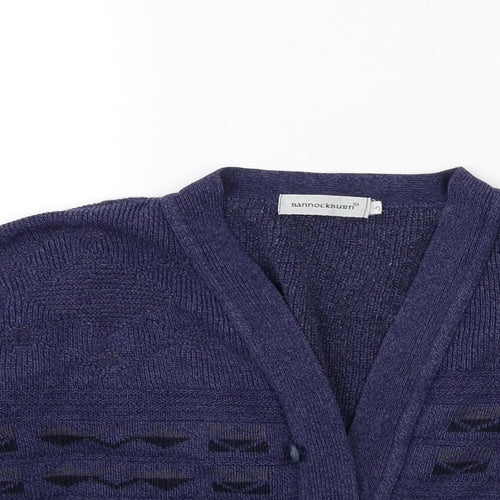 BONNOCKBURN Womens Blue  Knit Cardigan Jumper Size S