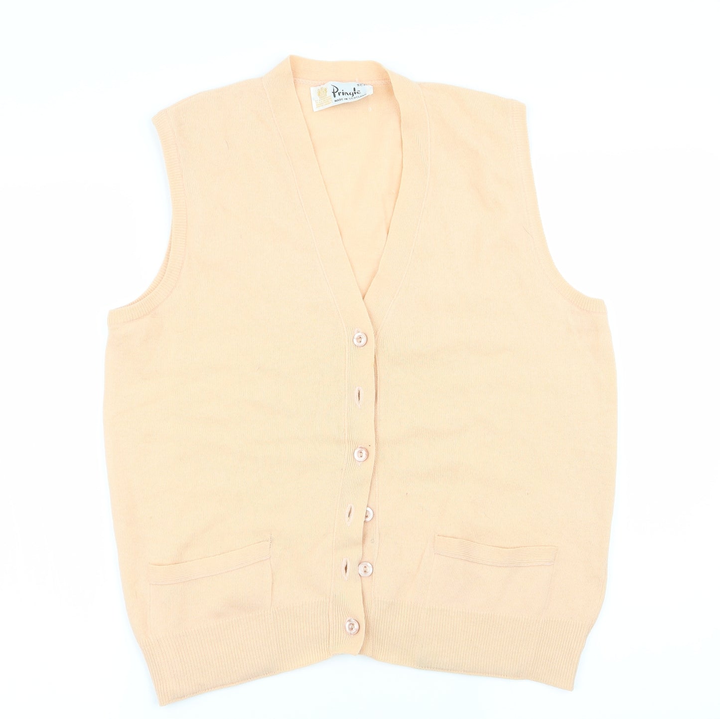 primgle Mens Orange   Cardigan Jumper Size M