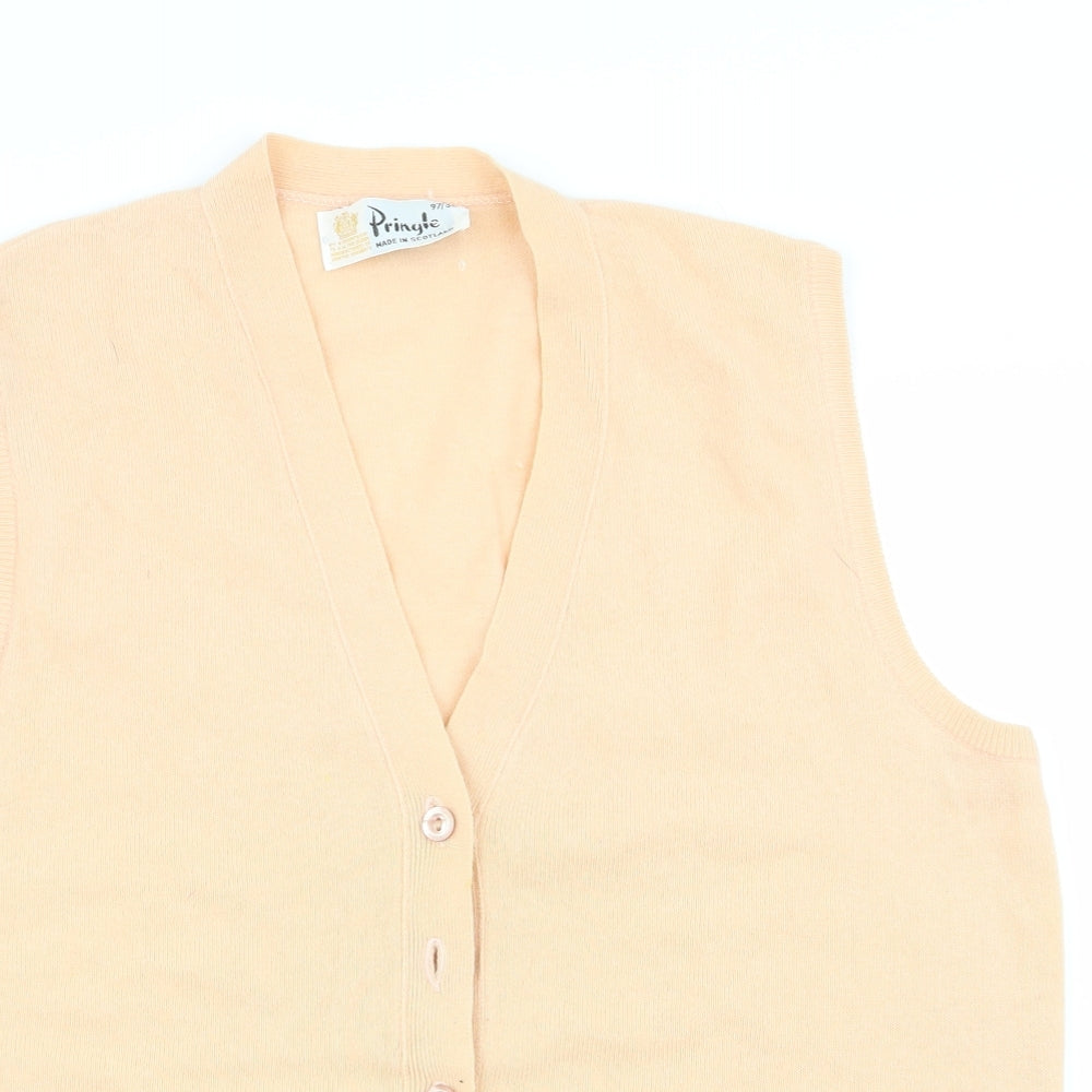 primgle Mens Orange   Cardigan Jumper Size M