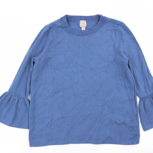 H&M Womens Blue   Pullover Jumper Size M