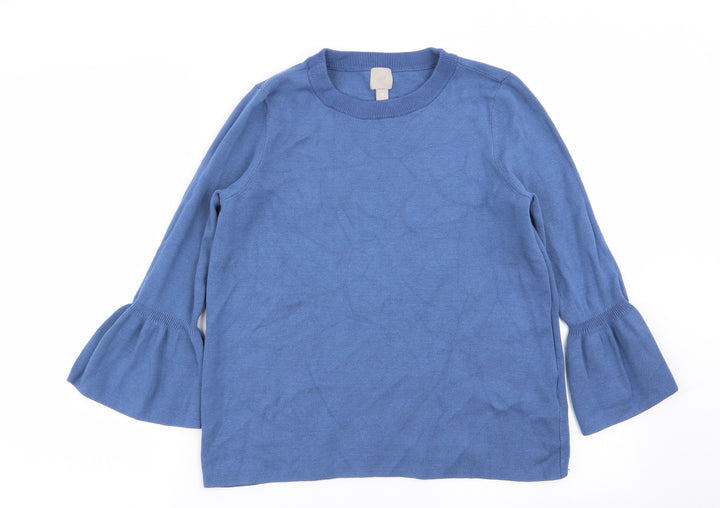 H&M Womens Blue   Pullover Jumper Size M