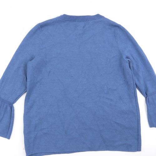 H&M Womens Blue   Pullover Jumper Size M