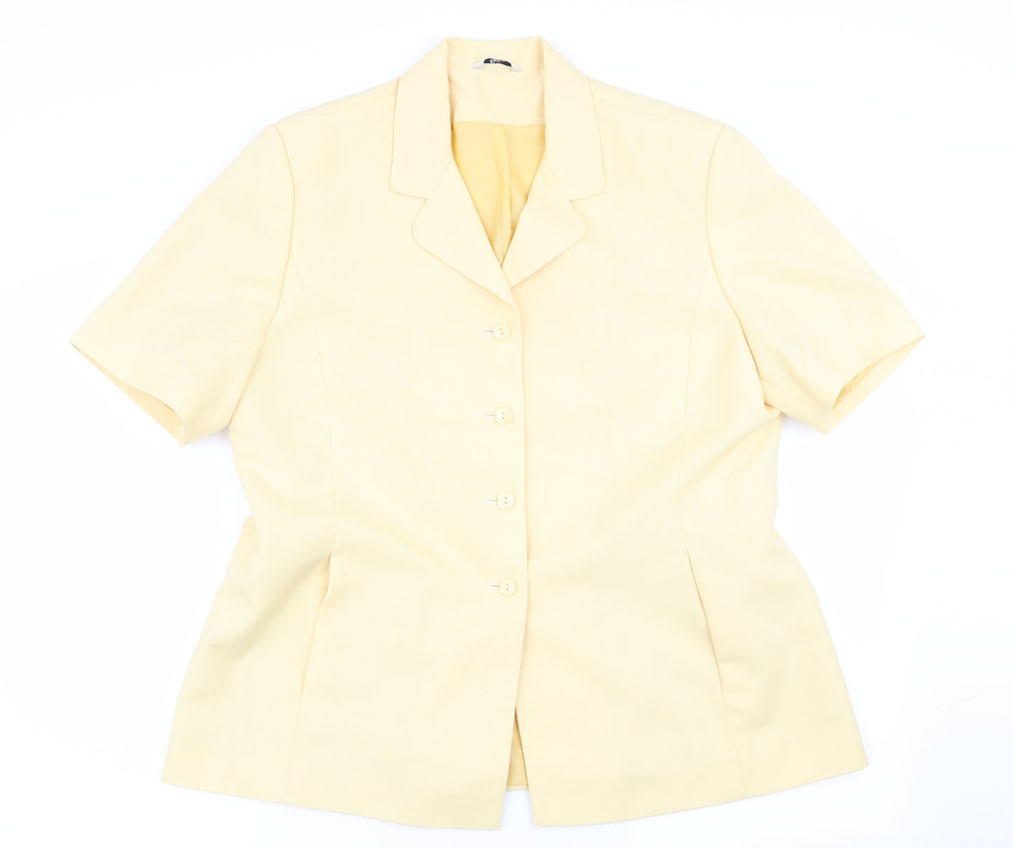 Klass Womens Yellow   Jacket Blazer Size 18