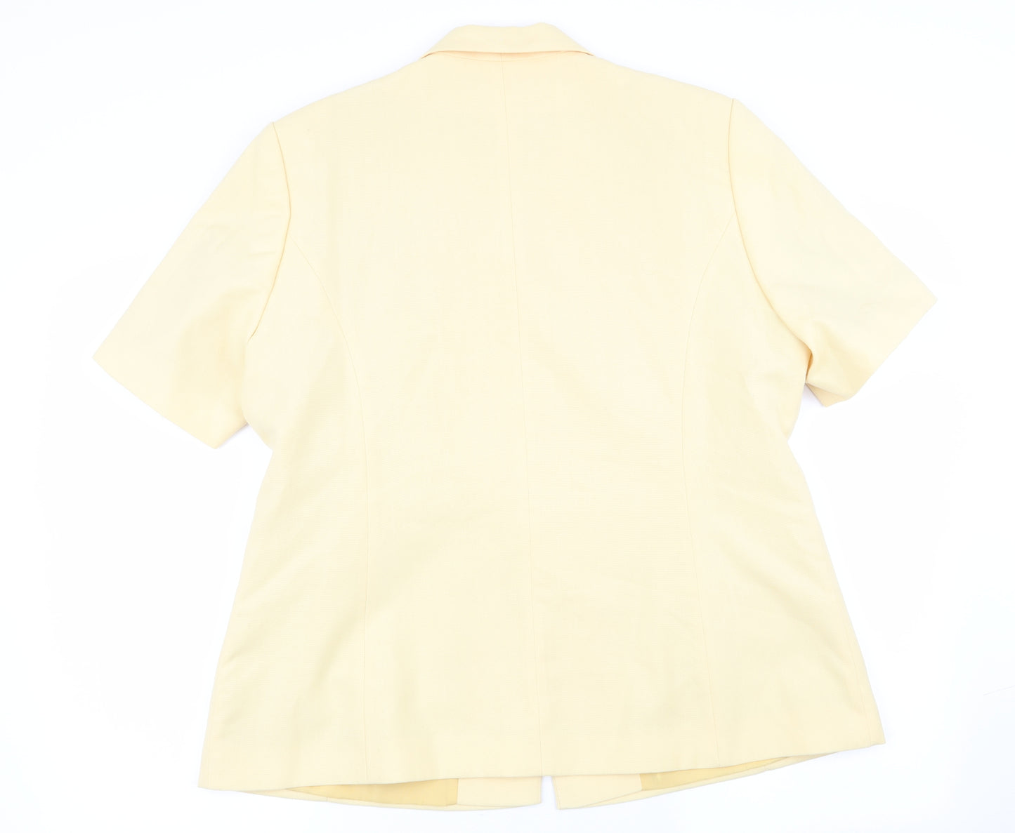 Klass Womens Yellow   Jacket Blazer Size 18
