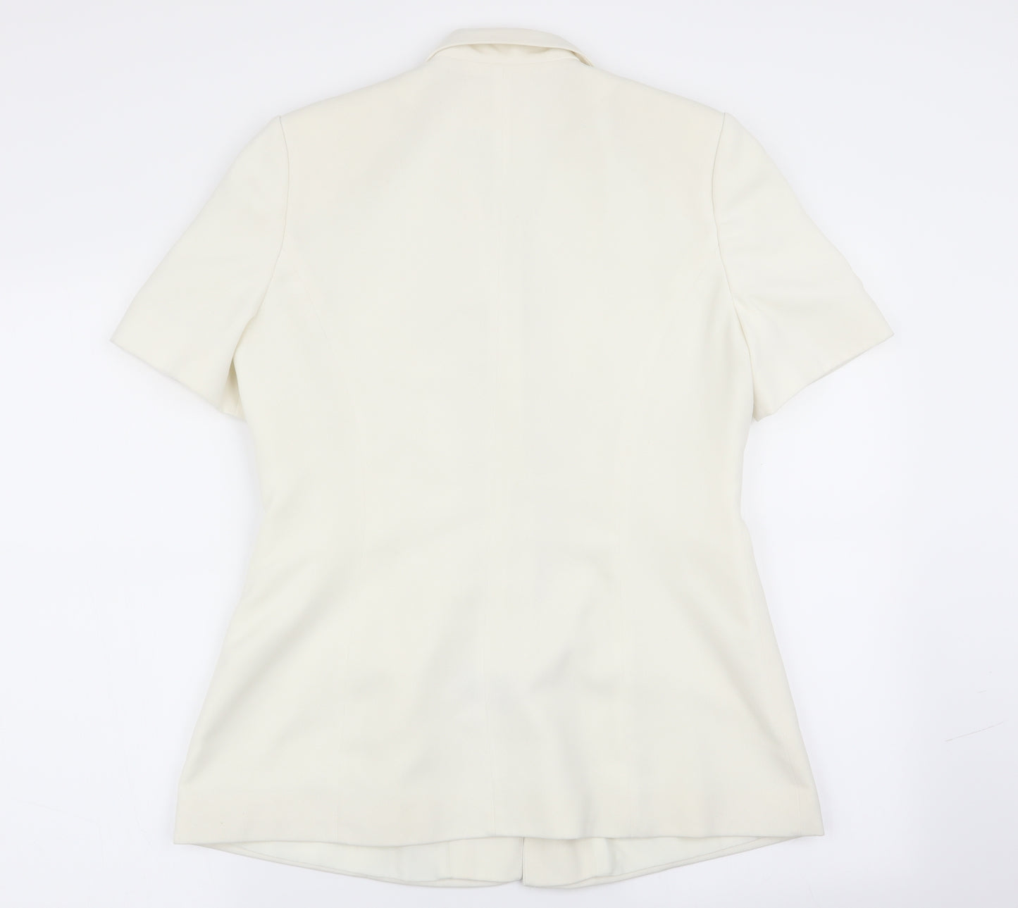 Wrap & Weft Womens Ivory   Jacket Blazer Size 14